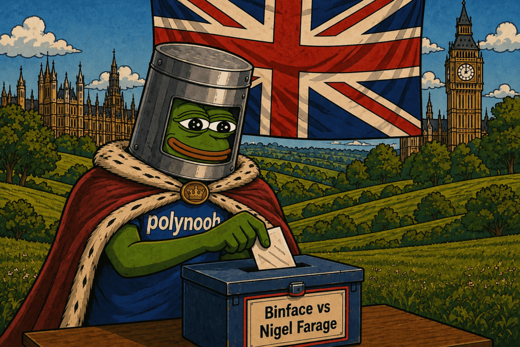 The Clacton by-election on Polymarket Binface vs Nigel Farage